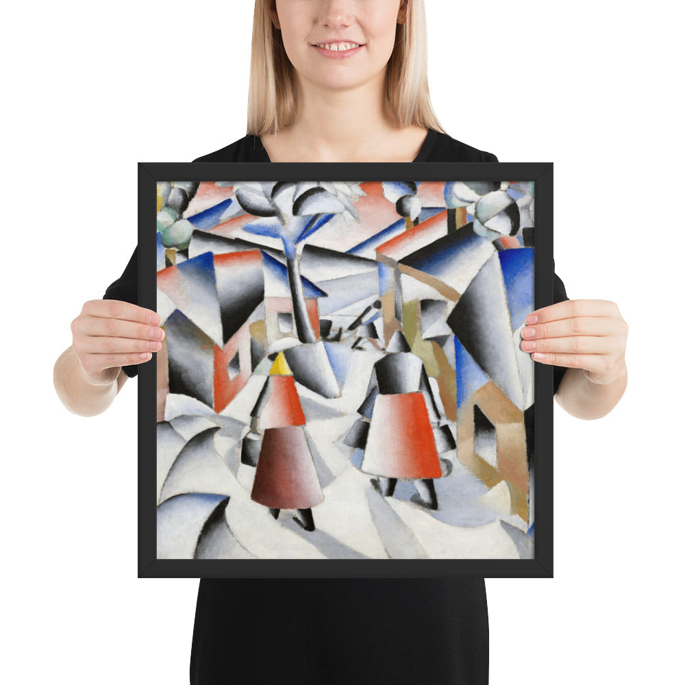 Morning in the Village after Snowstorm by Kazimir Malevich