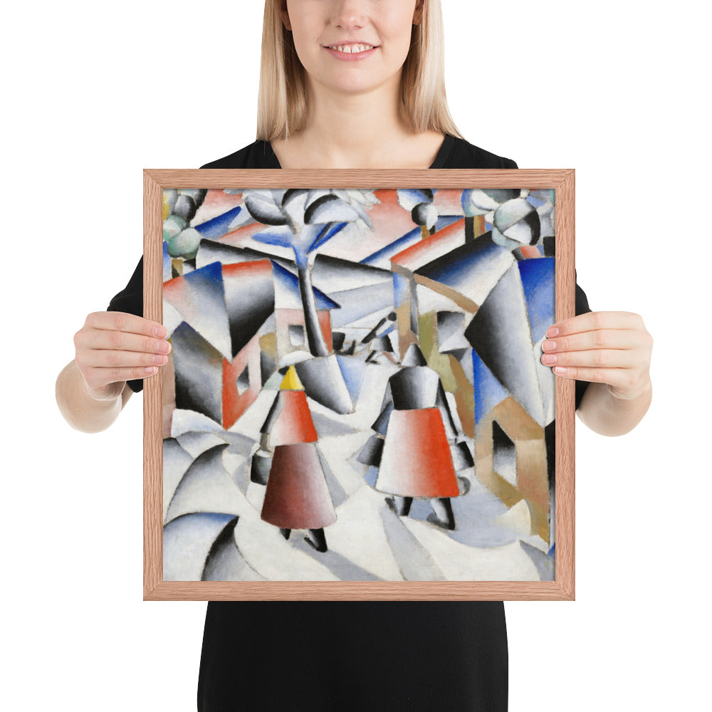 Morning in the Village after Snowstorm by Kazimir Malevich