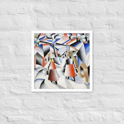 Morning in the Village after Snowstorm by Kazimir Malevich