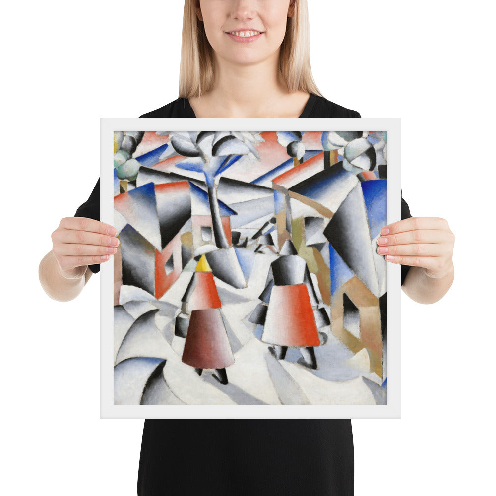 Morning in the Village after Snowstorm by Kazimir Malevich