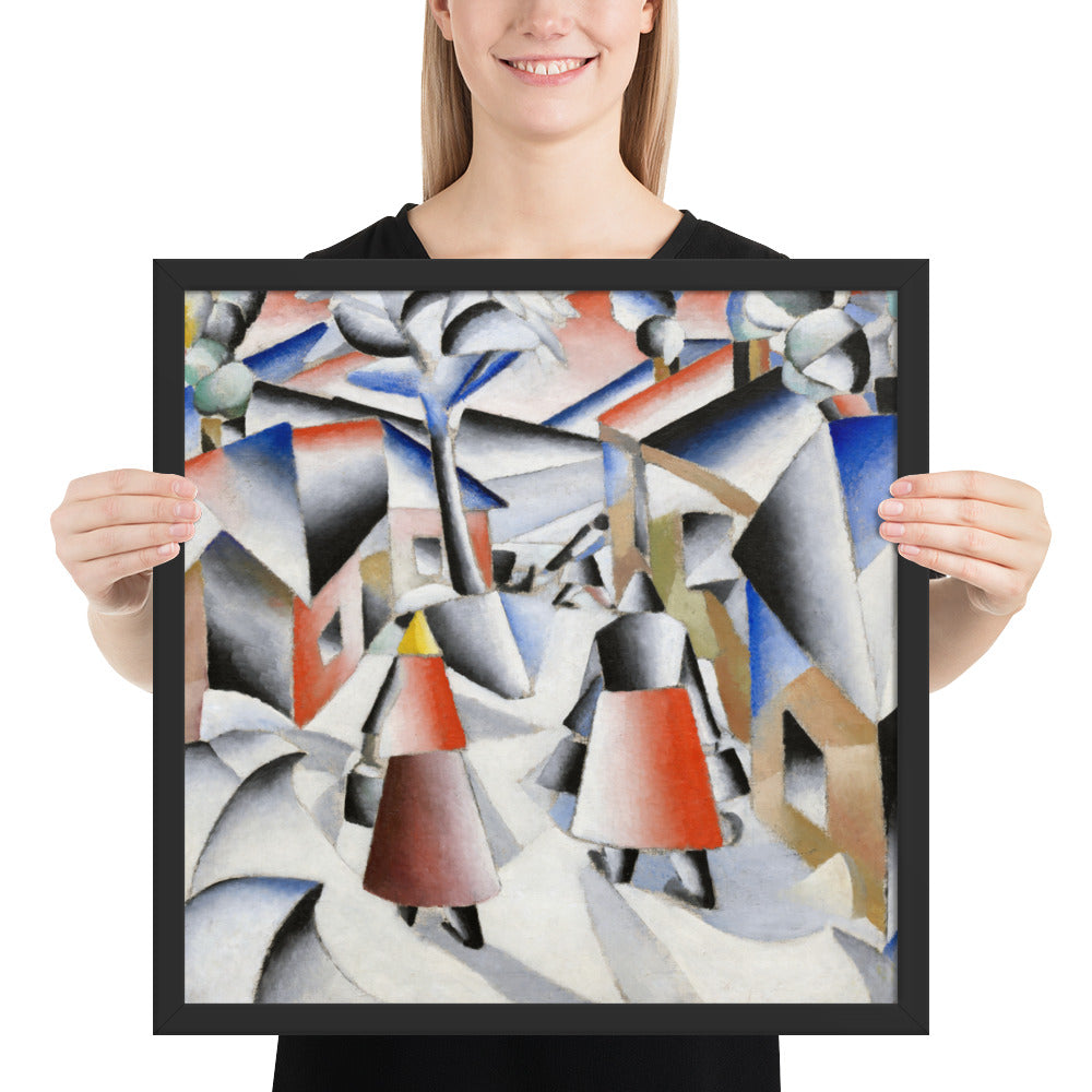 Morning in the Village after Snowstorm by Kazimir Malevich