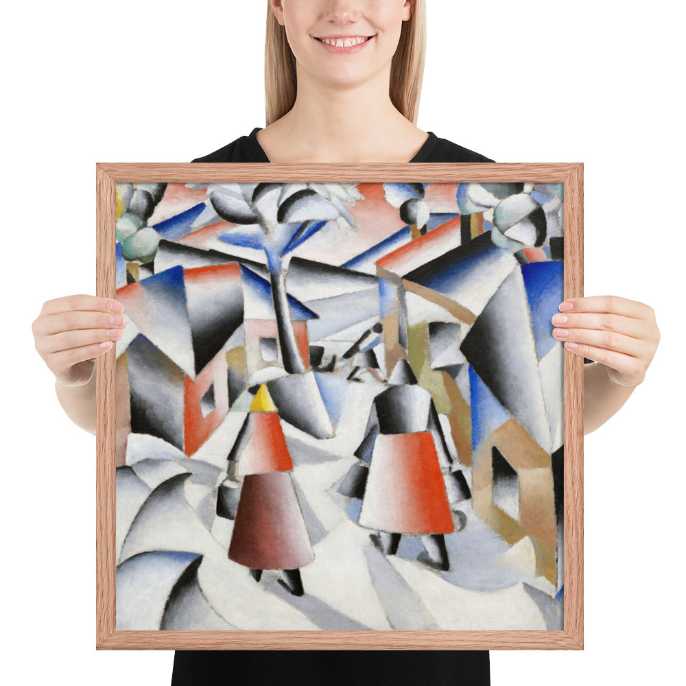 Morning in the Village after Snowstorm by Kazimir Malevich