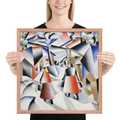 Morning in the Village after Snowstorm by Kazimir Malevich