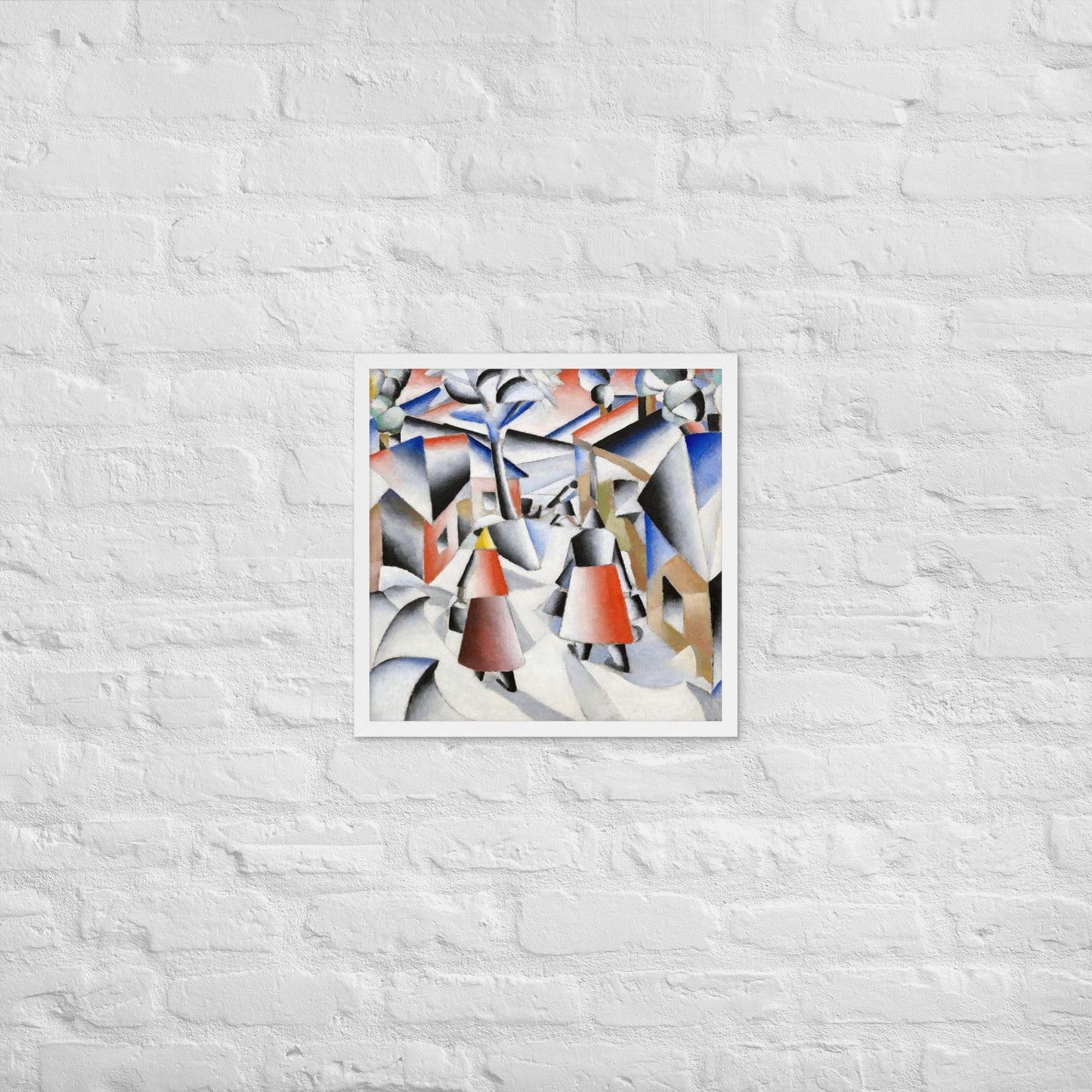 Morning in the Village after Snowstorm by Kazimir Malevich