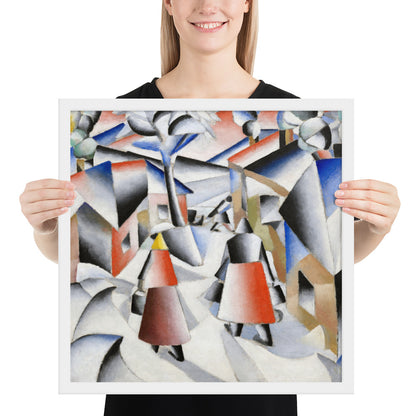 Morning in the Village after Snowstorm by Kazimir Malevich