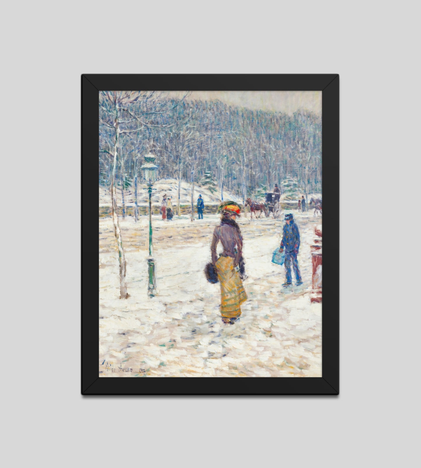 New York Street by Frederick Childe Hassam