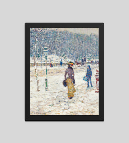 New York Street by Frederick Childe Hassam