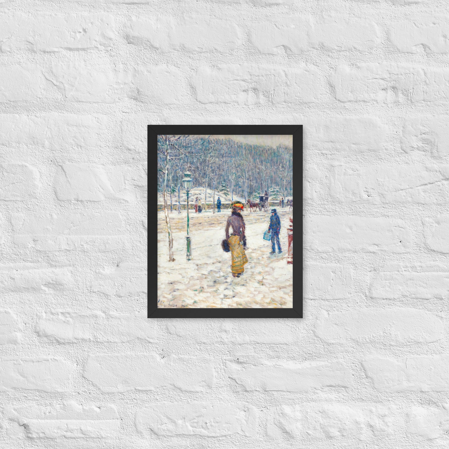 New York Street by Frederick Childe Hassam