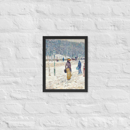 New York Street by Frederick Childe Hassam