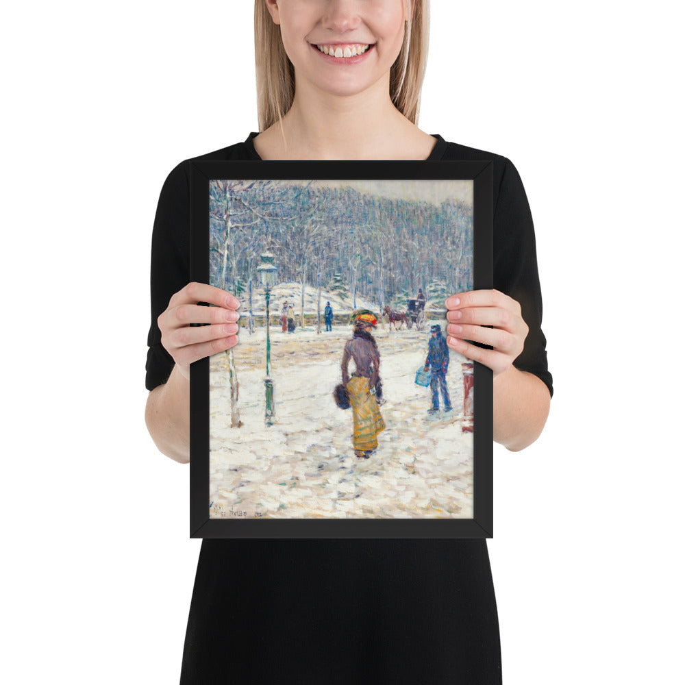 New York Street by Frederick Childe Hassam