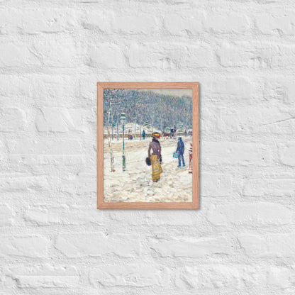 New York Street by Frederick Childe Hassam