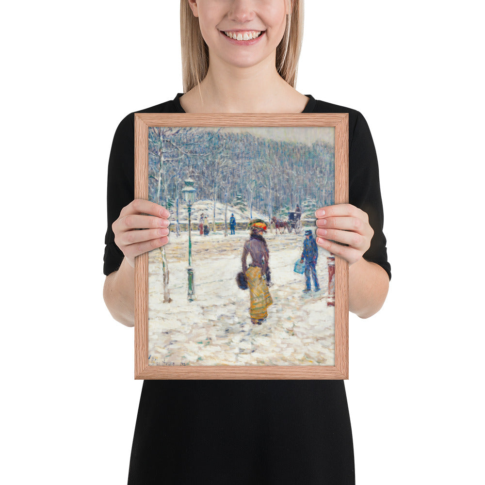 New York Street by Frederick Childe Hassam