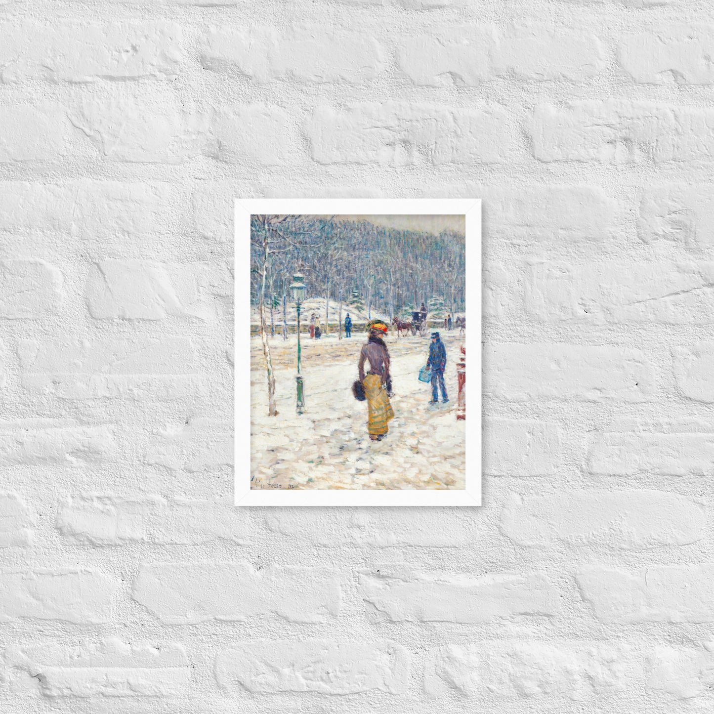 New York Street by Frederick Childe Hassam