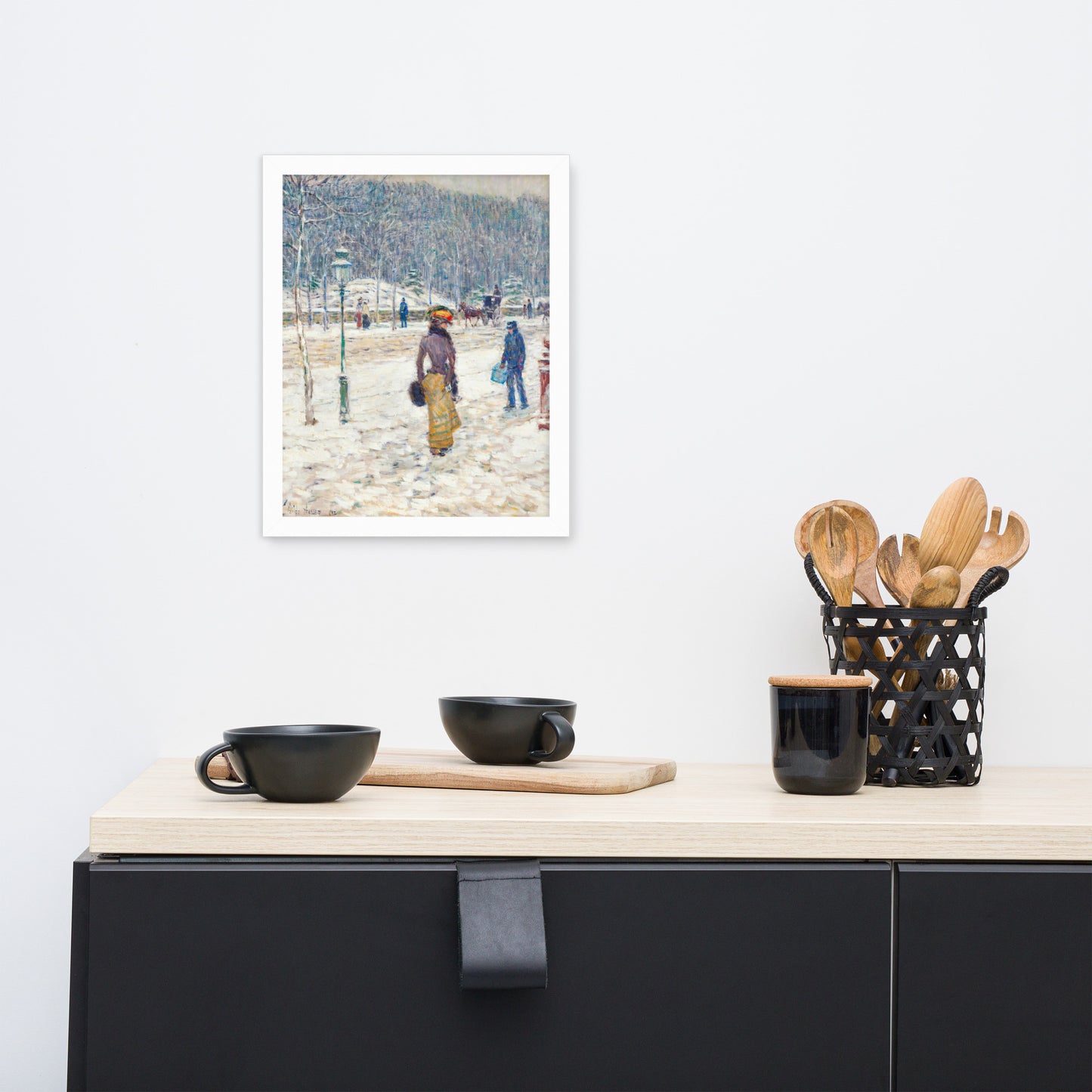 New York Street by Frederick Childe Hassam