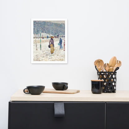 New York Street by Frederick Childe Hassam