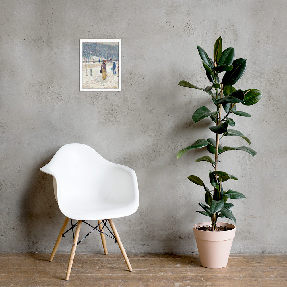 New York Street by Frederick Childe Hassam