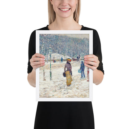 New York Street by Frederick Childe Hassam