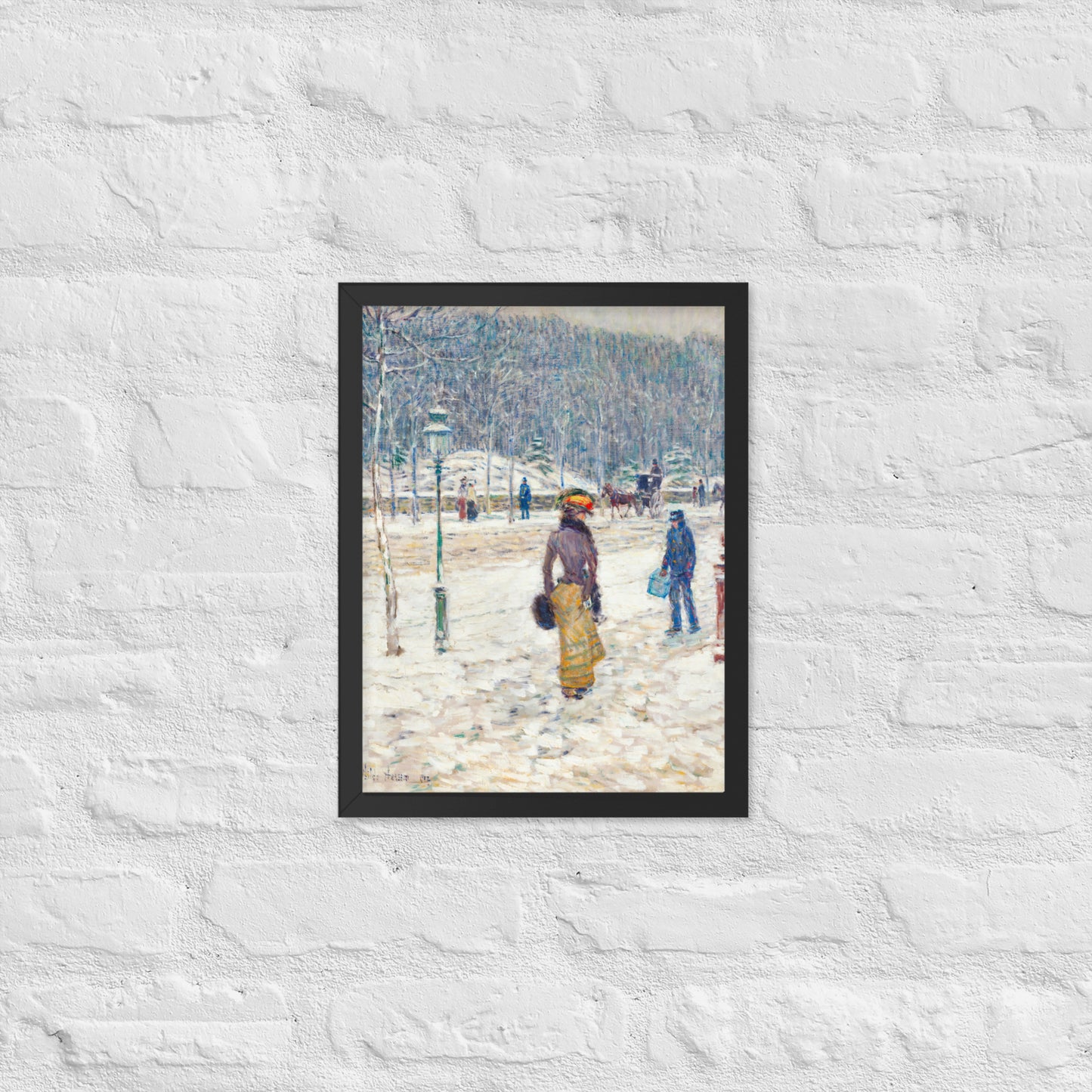 New York Street by Frederick Childe Hassam