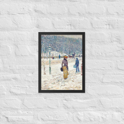 New York Street by Frederick Childe Hassam