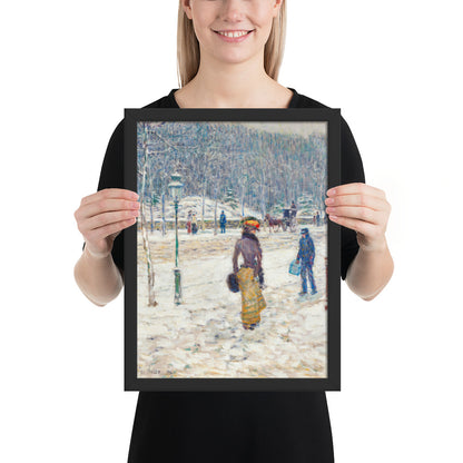 New York Street by Frederick Childe Hassam