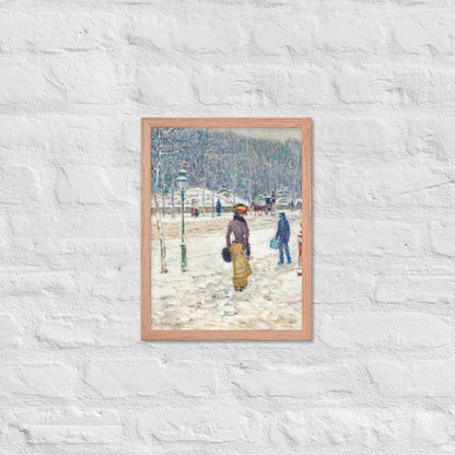 New York Street by Frederick Childe Hassam