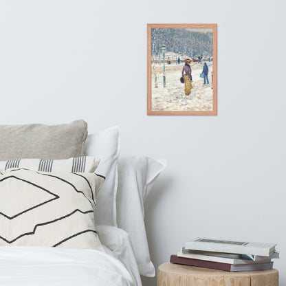 New York Street by Frederick Childe Hassam