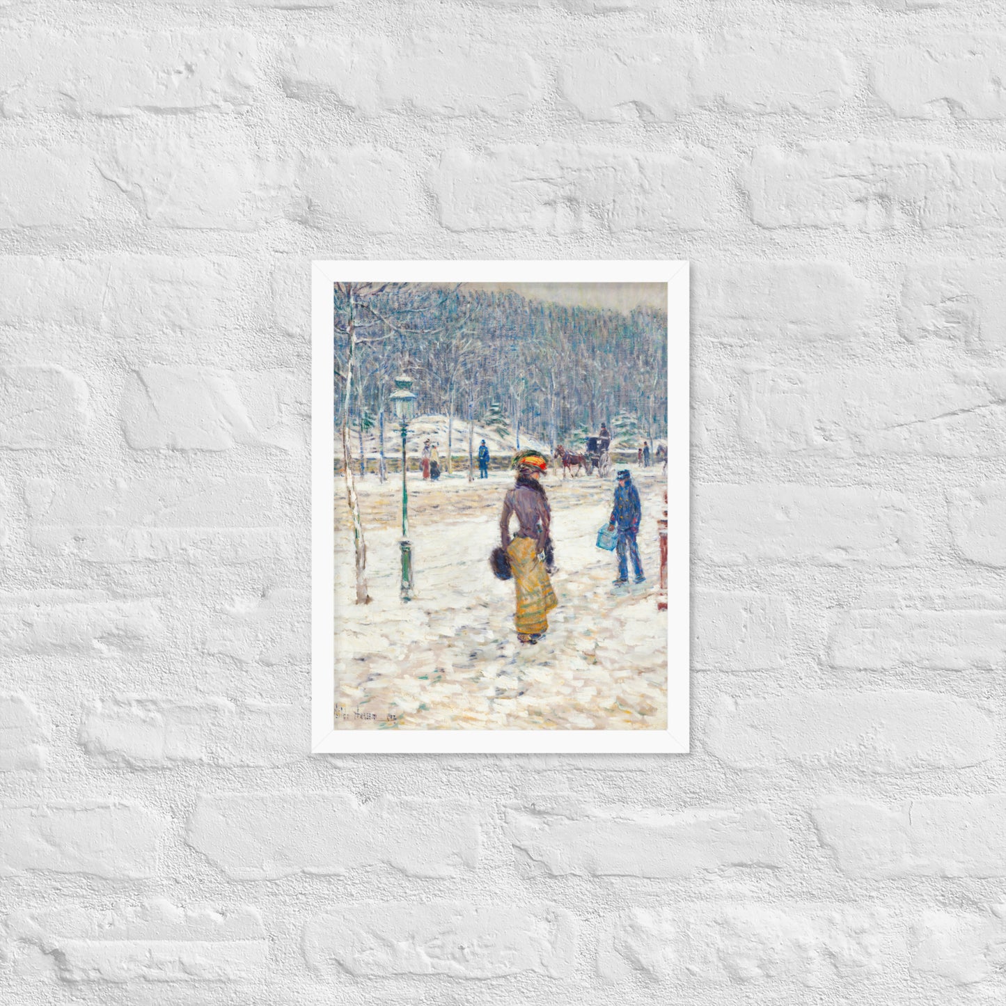 New York Street by Frederick Childe Hassam