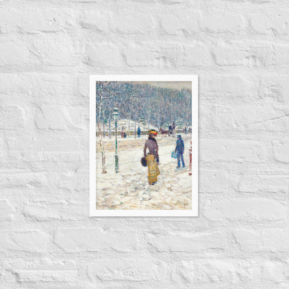 New York Street by Frederick Childe Hassam