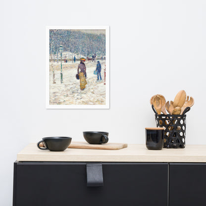 New York Street by Frederick Childe Hassam