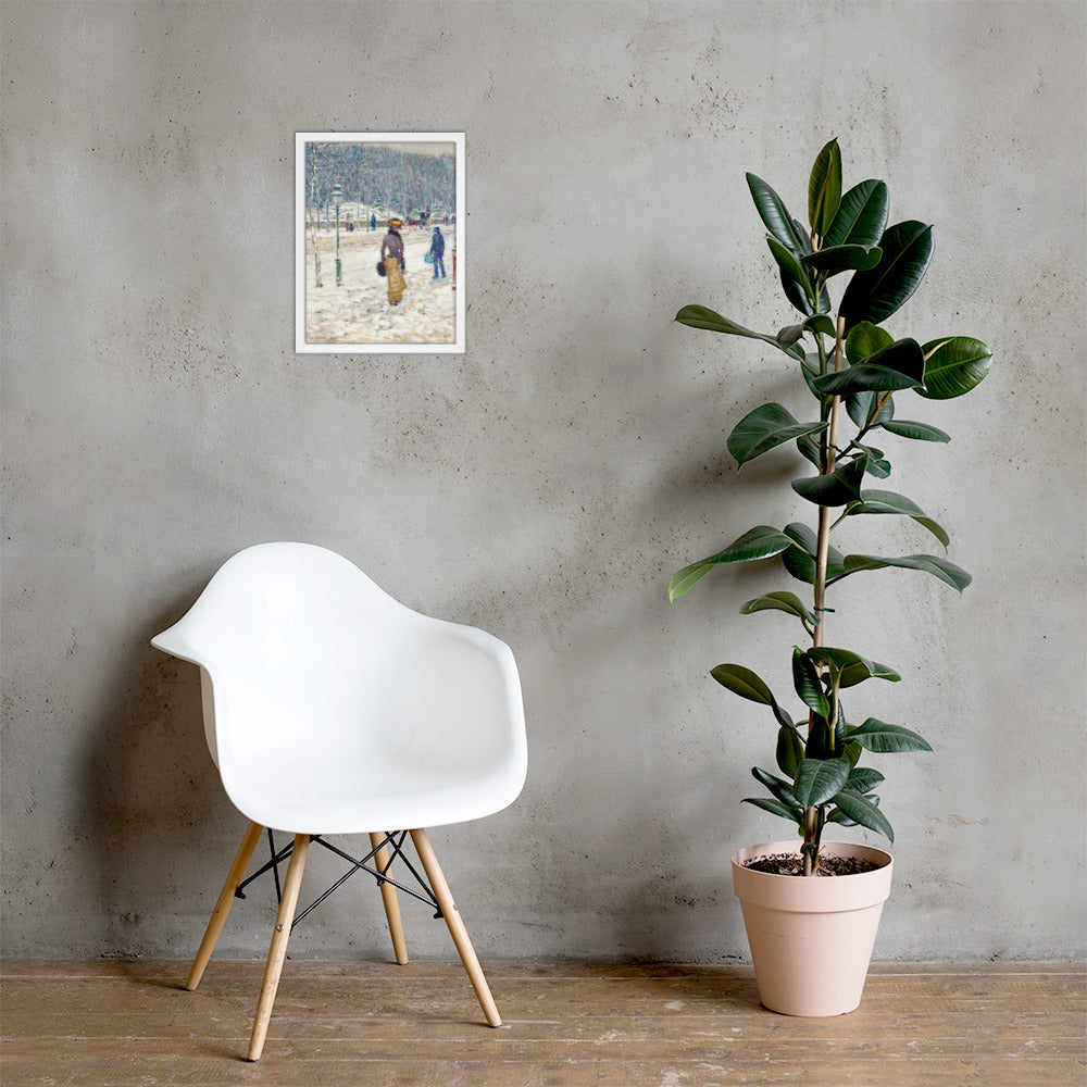 New York Street by Frederick Childe Hassam