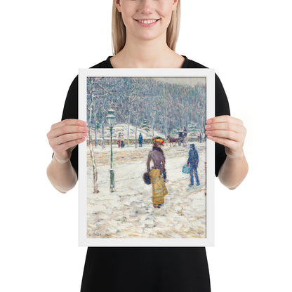 New York Street by Frederick Childe Hassam