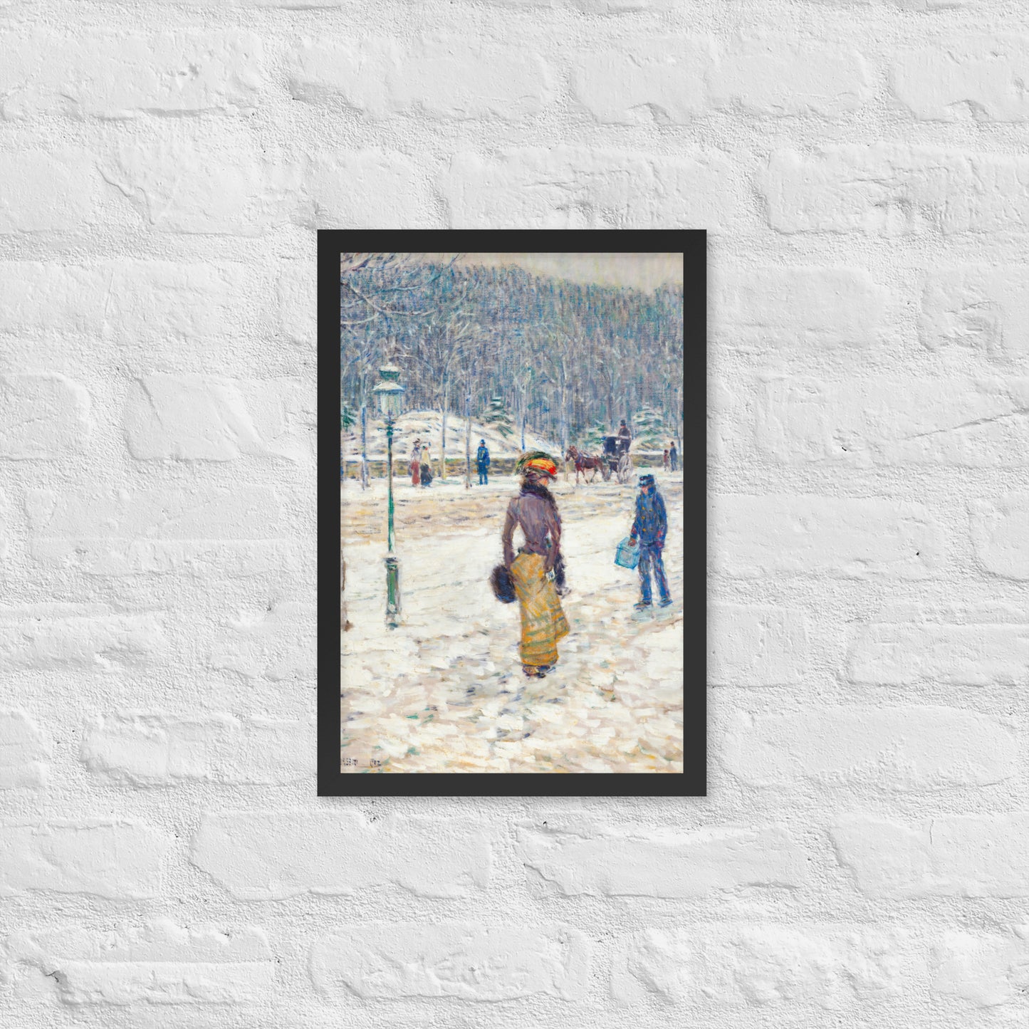 New York Street by Frederick Childe Hassam