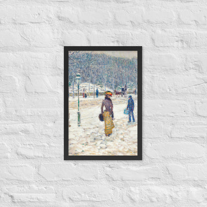 New York Street by Frederick Childe Hassam