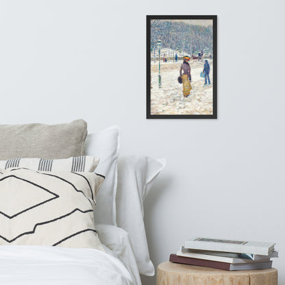 New York Street by Frederick Childe Hassam