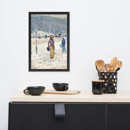 New York Street by Frederick Childe Hassam