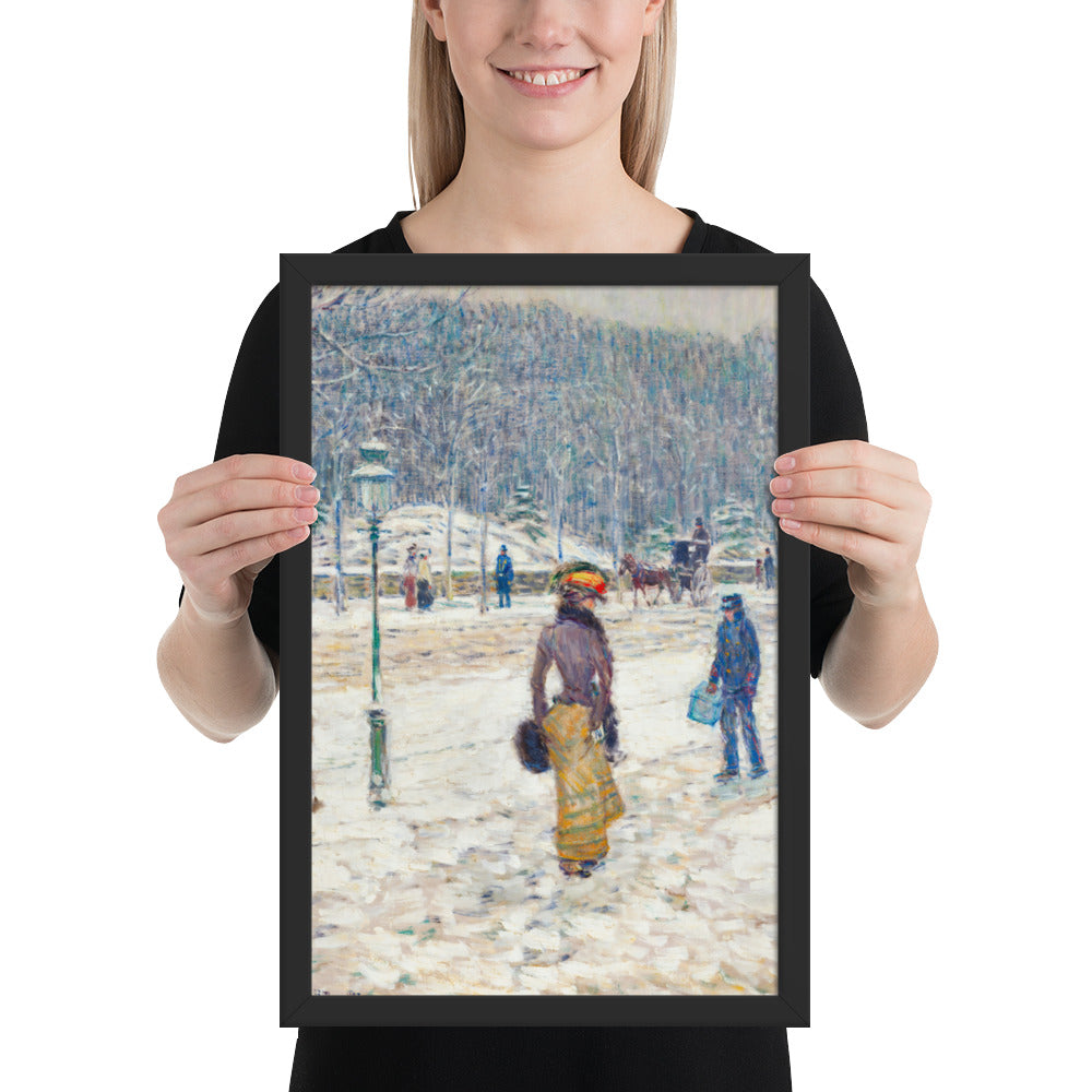 New York Street by Frederick Childe Hassam