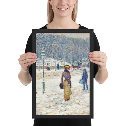 New York Street by Frederick Childe Hassam