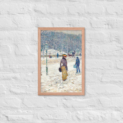 New York Street by Frederick Childe Hassam