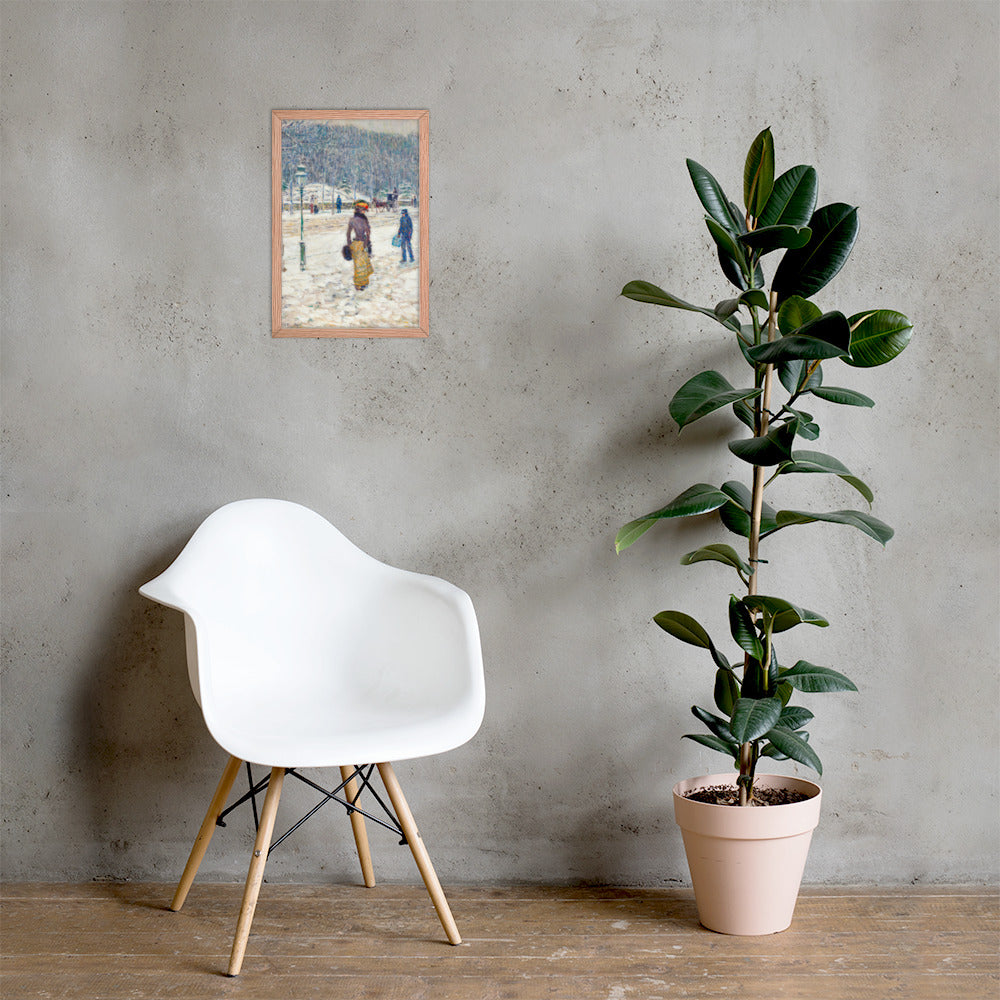 New York Street by Frederick Childe Hassam