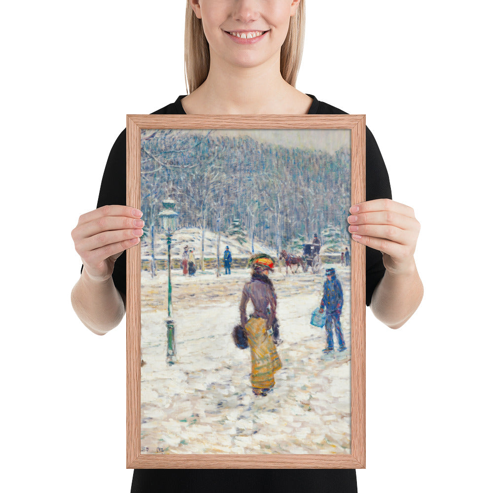 New York Street by Frederick Childe Hassam