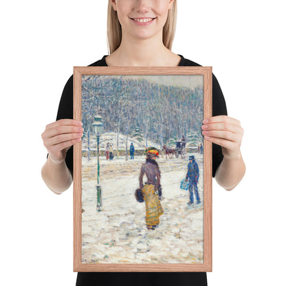 New York Street by Frederick Childe Hassam