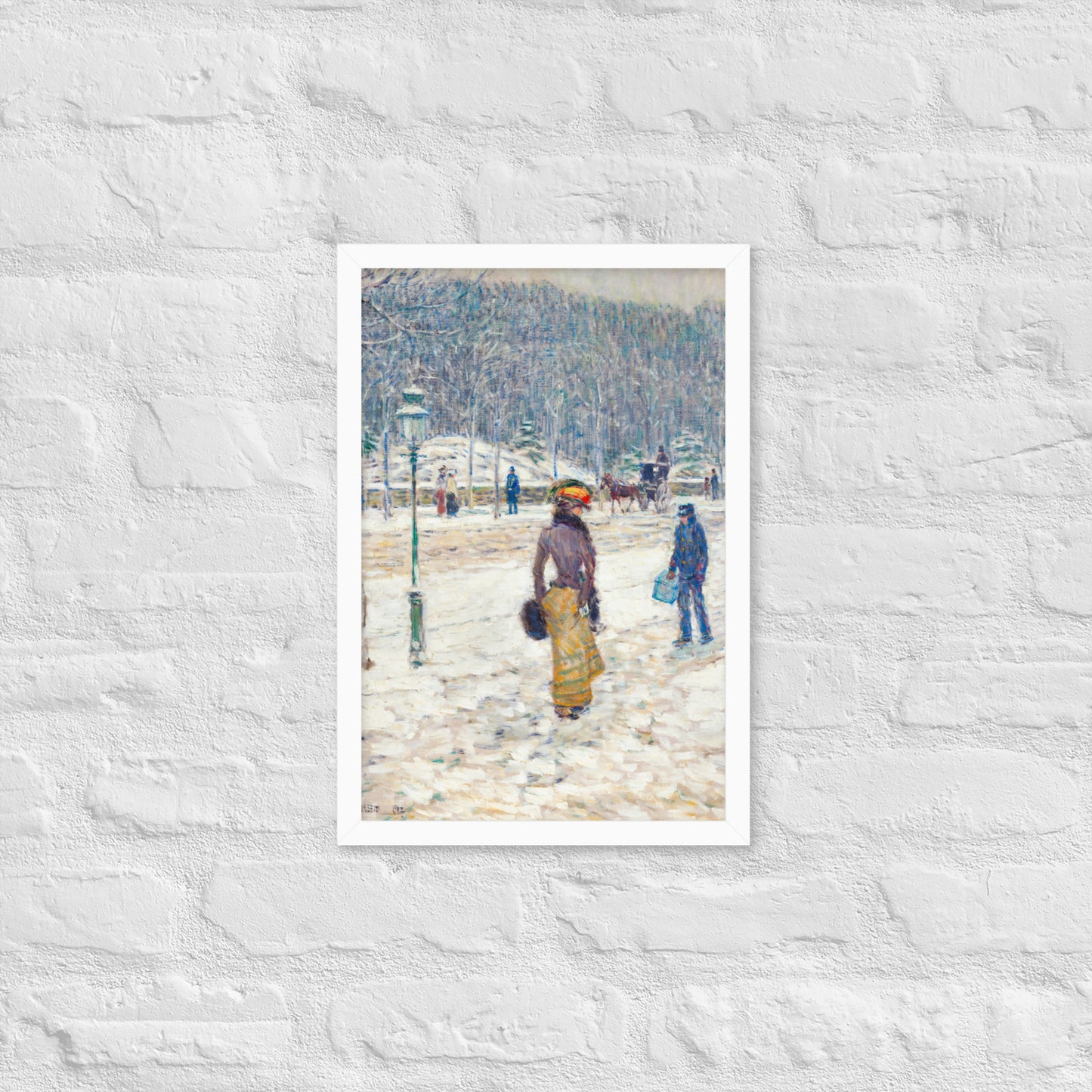 New York Street by Frederick Childe Hassam