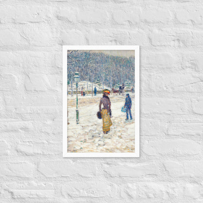 New York Street by Frederick Childe Hassam