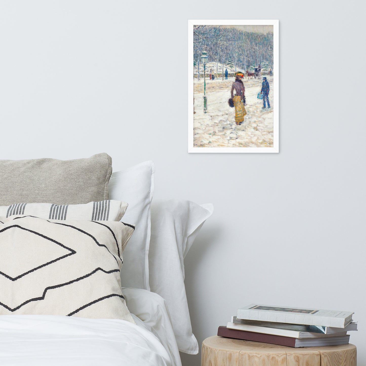 New York Street by Frederick Childe Hassam