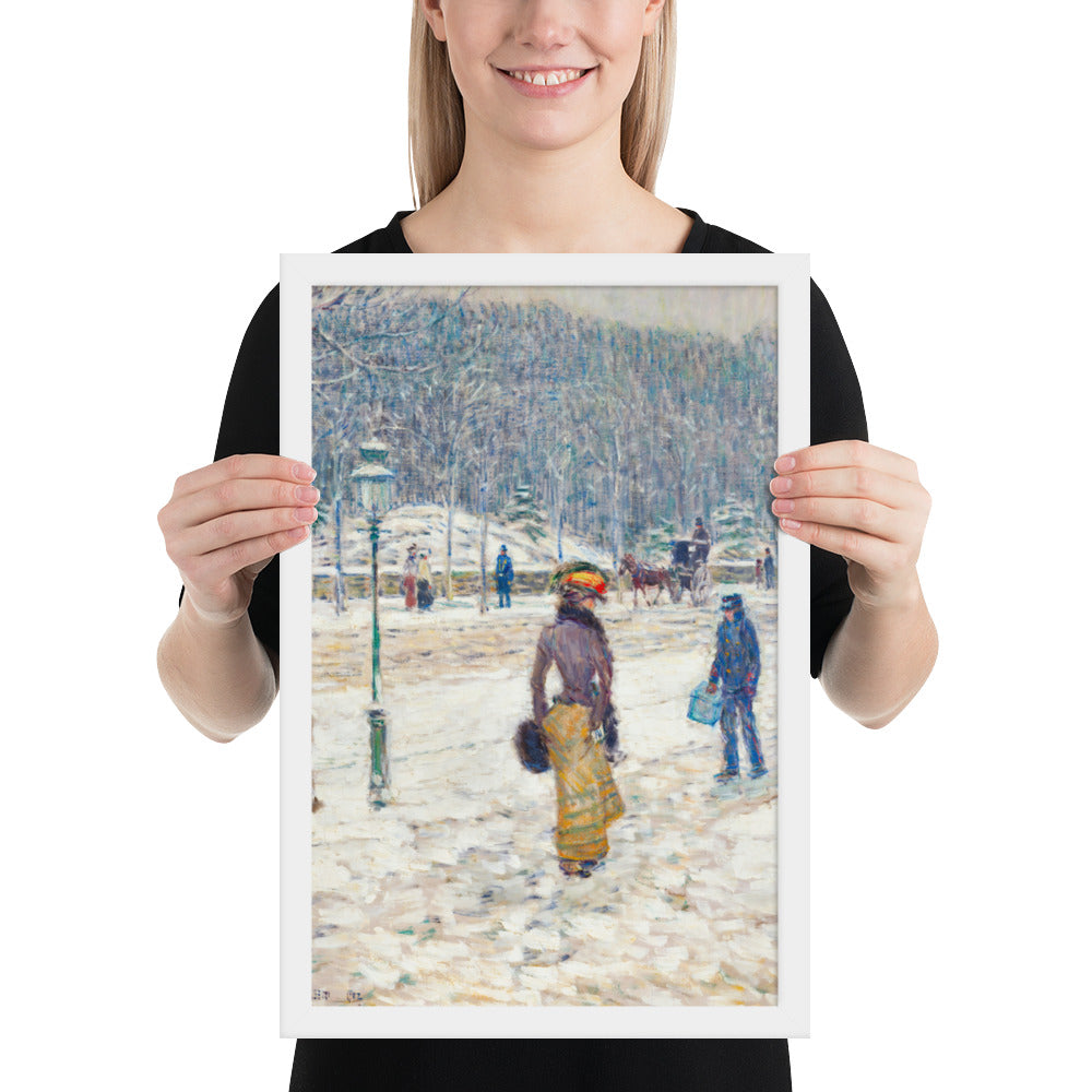 New York Street by Frederick Childe Hassam