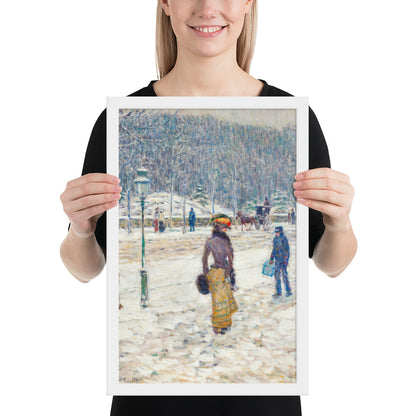 New York Street by Frederick Childe Hassam