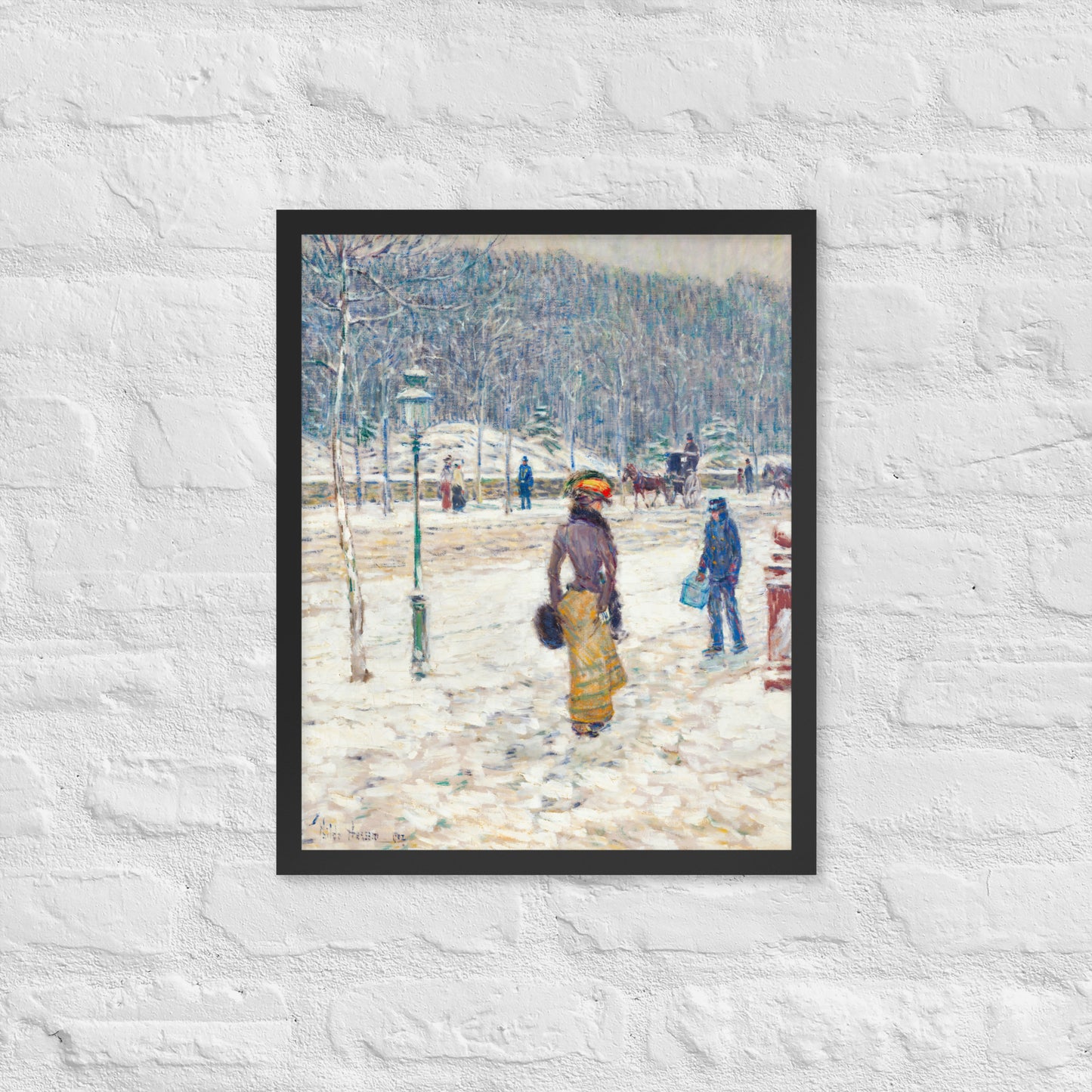 New York Street by Frederick Childe Hassam