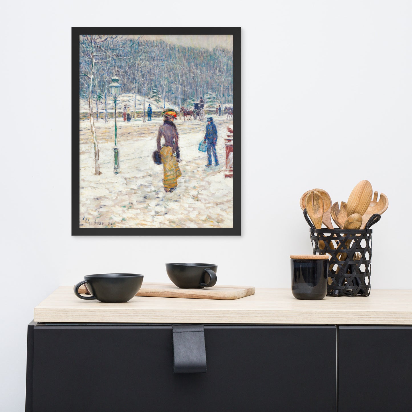 New York Street by Frederick Childe Hassam