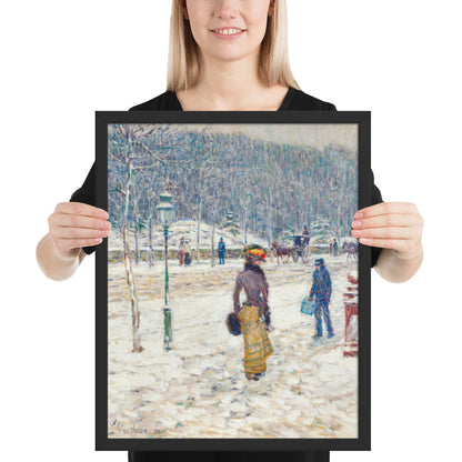 New York Street by Frederick Childe Hassam