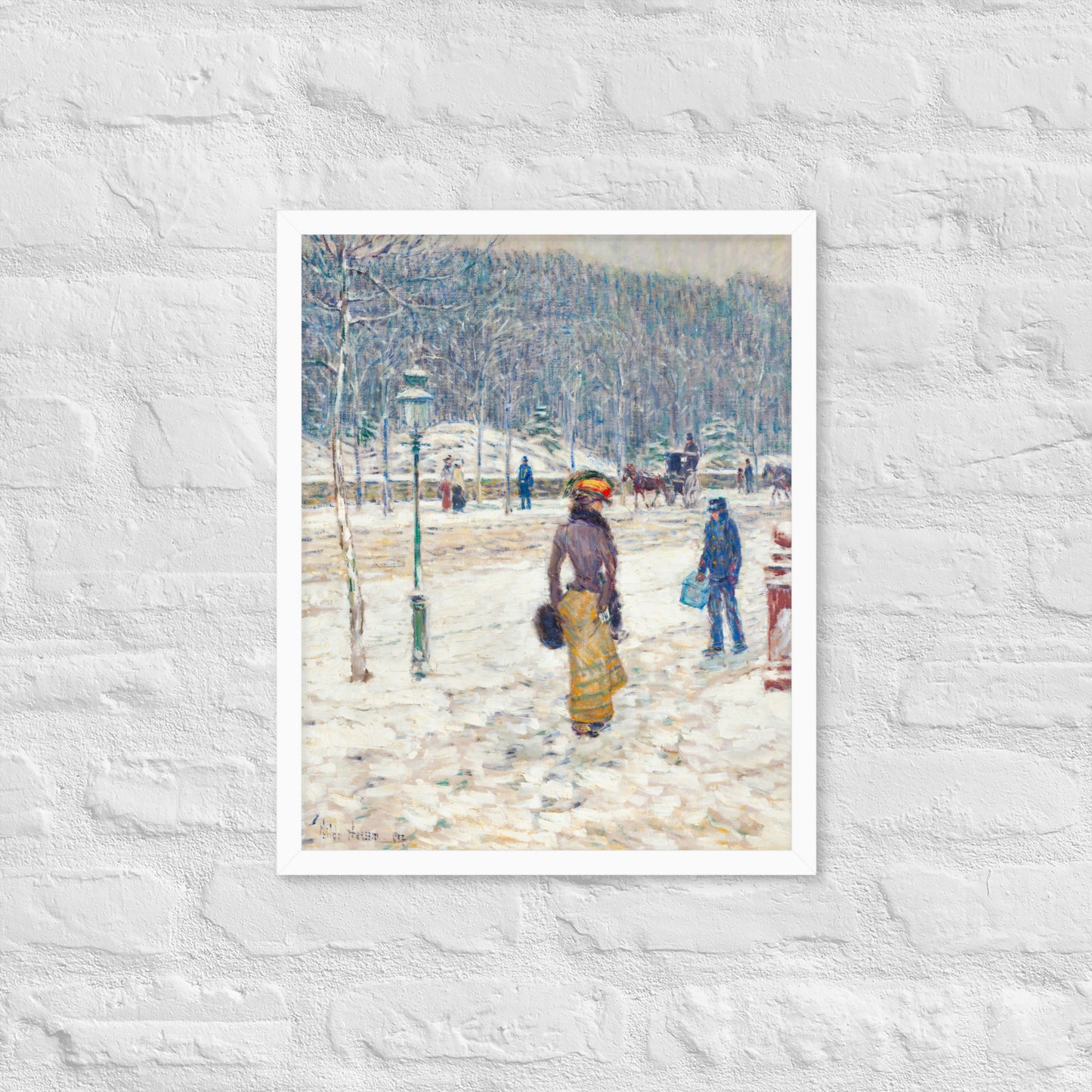 New York Street by Frederick Childe Hassam